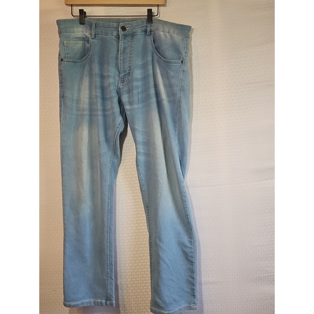 Max Jeans Mens Jeans Stretch Comfort Light Wash Comfort Made In India 38" Waist